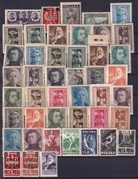 Zestaw znaczków z rocznika 1947r., E4392