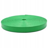 Ремешок из экокожи прошитый зеленый 19 мм