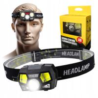 ПЕРЕЗАРЯЖАЕМЫЙ СВЕТОДИОДНЫЙ НАЛОБНЫЙ ФОНАРЬ С ДАТЧИКОМ ДВИЖЕНИЯ