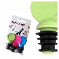 Zatyczki do butelek Wina Octu Oliwy Silikonowe Zestaw 3 Sztuk Fackelmann