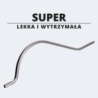 Gięta tralka do balustrady i ogrodzenia, Profil 16x16, Duży brzuch