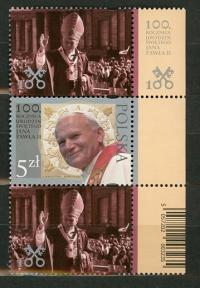Fi 5094 ** - 100. rocznica urodzin Świętego Jana Pawła II p+z+p2 - 2020