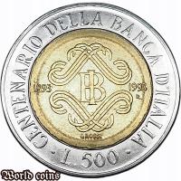 500 LIR 1993 - 100 LAT BANKU WŁOCH