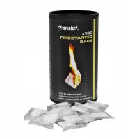 ROZPAŁKA PODPAŁKA KOMINEK PIEC 100szt TOREBEK BEZZAPACHOWE PALĄ SIĘ 5-7min