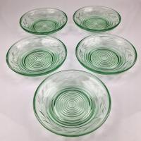 ANTYCZNE SZKLANE TALERZYKI Lausitzer Glas Niemcy