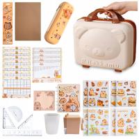 WYPRAWKA SZKOLNA KAPIBARA W WALIZCE 42EL ZESTAW SZKOLNY + PIÓRNIK AKCESORIA