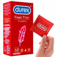 Durex Feel Thin Classic prezerwatywy ultra cienkie dopasowane 12 szt.