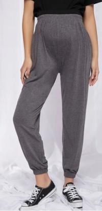 SHEIN SPODNIE DRESOWE CIĄŻOWE SZARE BASIC 36 1VUF