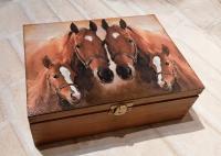 Шкатулка для лошадей коробка для лошадей с посвящением персонализация для подарка