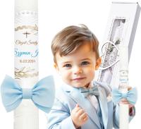 Свеча для крещения Громница с именем для мальчика девочки