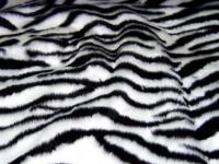 Dywan futrzany antypoślizgowy zebra 60x110cm
