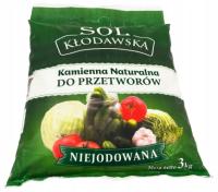 Sól Kłodawska do kiszenia ogórków niejodowana 3kg