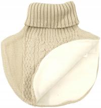 Гольфист водолазка дымоход теплый зимний шарф с флисом цвета