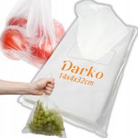 Torebki Foliowe Woreczki HDPE 14x4x32 do żywności przezroczyste 800szt