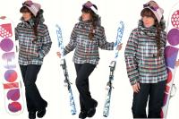 Лыжный костюм / сноуборд Foxi мембрана подтяжки брюки черный S