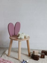 Drewniane krzesełko królik , zając, dla dziecka , krzesełko dla malucha