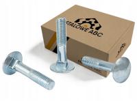 DIN603- M8x150 Śruba zamkowa z łbem grzybkowym ocynk kl.4.8 opakowanie 1 kg