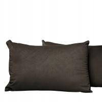 Ozdobna poszewka na poduszkę 40x60 cm w kolorze czekoladowym welurowa