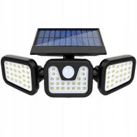 Lampa solarna LED 3w1 z czujnikiem ruchu i zmierzchu mocne światło 2400 mAh
