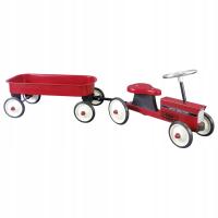 Zabawki dla dzieci Metalowy Traktor z przyczepą