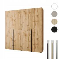 Шкаф открывающийся 200x60x209 дуб Wotan-премиум стиль-тихий замок