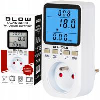 WATOMIERZ MIERNIK ELEKTRONICZNY LICZNIK ENERGII POBORU PRĄDU WOLTOMIERZ 16A