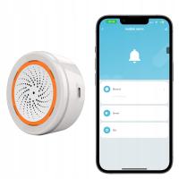 Syrena Alarmowa Zigbee Inteligentna na Baterie 100dB 50m TUYA Aplikacja