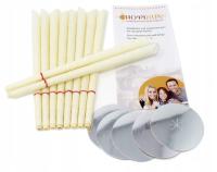 ŚWIECE DO USZU ŚWIECOWANIA UCHA + PODSTAWKI 10 SZT HOPISUN MEDYCYNA WSCHODU