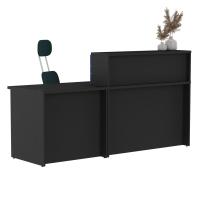 Стойка регистрации 200 см-для офиса, для косметолога, врача черная