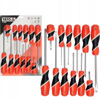 YATO ОТВЕРТКИ НАБОР ОТВЕРТОК С МАГНИТОМ ШУРУПОВЕРТЫ 12ШТ YT-25967