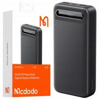 MCDODO POWERBANK 20000MAH Z WYŚWIETLACZEM 3X USB USB-C 22,5W + KABEL USB-C