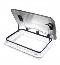 Okno dachowe 700x500 mm z moskitierą, roletą i oświetleniem LED