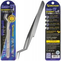 PRECYZYJNA PINCETA PĘSETA ZAGIĘTA OSTRA POLEROWANA PENSETA MECHANIC AAX-17