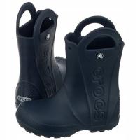 Buty Kalosze dla Dzieci Crocs Handle Rain Boot K 12803 Granatowe