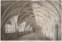 GDAŃSK. Wnętrze klasztoru franciszkanów. 1857