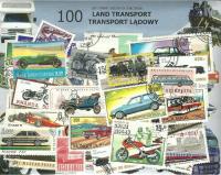 Набор из 100 почтовых марок-наземный транспорт