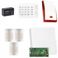 KOMPLETNY PRZEWODOWY SYSTEM ALARMOWY DO DOMU PARADOX SPECTRA 3 CZUJKI RUCHU