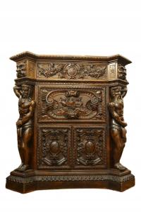 Уникальный мощный секретарь / бар в стиле неоренессанса