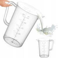 Кувшин с кухонной мерной чашкой для измерения молока муки сахара 0,5 л пластик