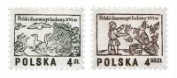 Fi 2390-2391 ** Polski drzeworyt ludowy XVI w.