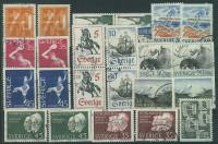 Zestaw 41 - Szwecja Sverige - sport EFTA fauna marynistyka poczta NOBEL