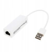 USB 2.0 do Fast Ethernet RJ45 LAN Biały 59x22x18mm