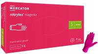 Перчатки Mercator Medical нитриловые перчатки 100 шт. Nitrylex Magenta 50 par