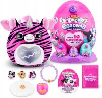 MEGA Zestaw ZURU Rainbocorns Eggzania ZEBRA Mania maskotka 10 el + GRATIS