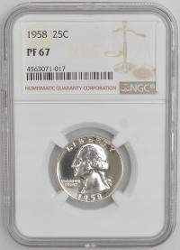 13.vv.USA, 1/4 DOLARA 1958 NGC PF67