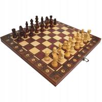 Styl 39 cm New Desig Drewniane szachy Backgammon W