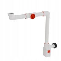 JANO Syfon do umywalki oszczędzający miejsce z filtrem wyjmowanym