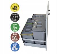 Набор мусорных баков 62l для ящиков шкафа 60 Blum 4 мусорных баков