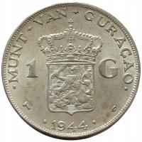 46258. Curacao - 1 gulden - 1944r. - Ag