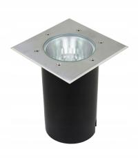 Lampa najazdowa kwadratowa 18x18x23 INOX